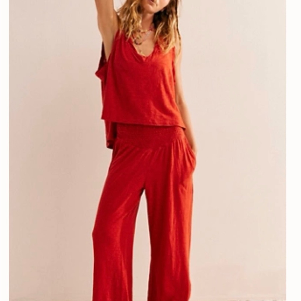 Free People Keep it Cool Set ‘Cherry’ Size Small